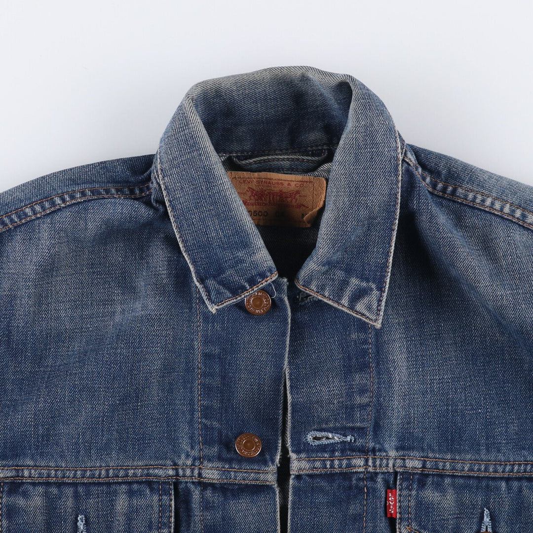 Levi's 70500-0408 Euro Model Denim Jacket, Men's Size Medium cotton blue type Vintage Second Hand