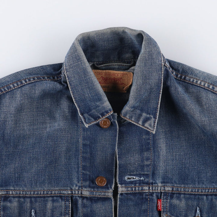 Levi's 70500-0408 Euro Model Denim Jacket, Men's Size Medium cotton blue type Vintage Second Hand