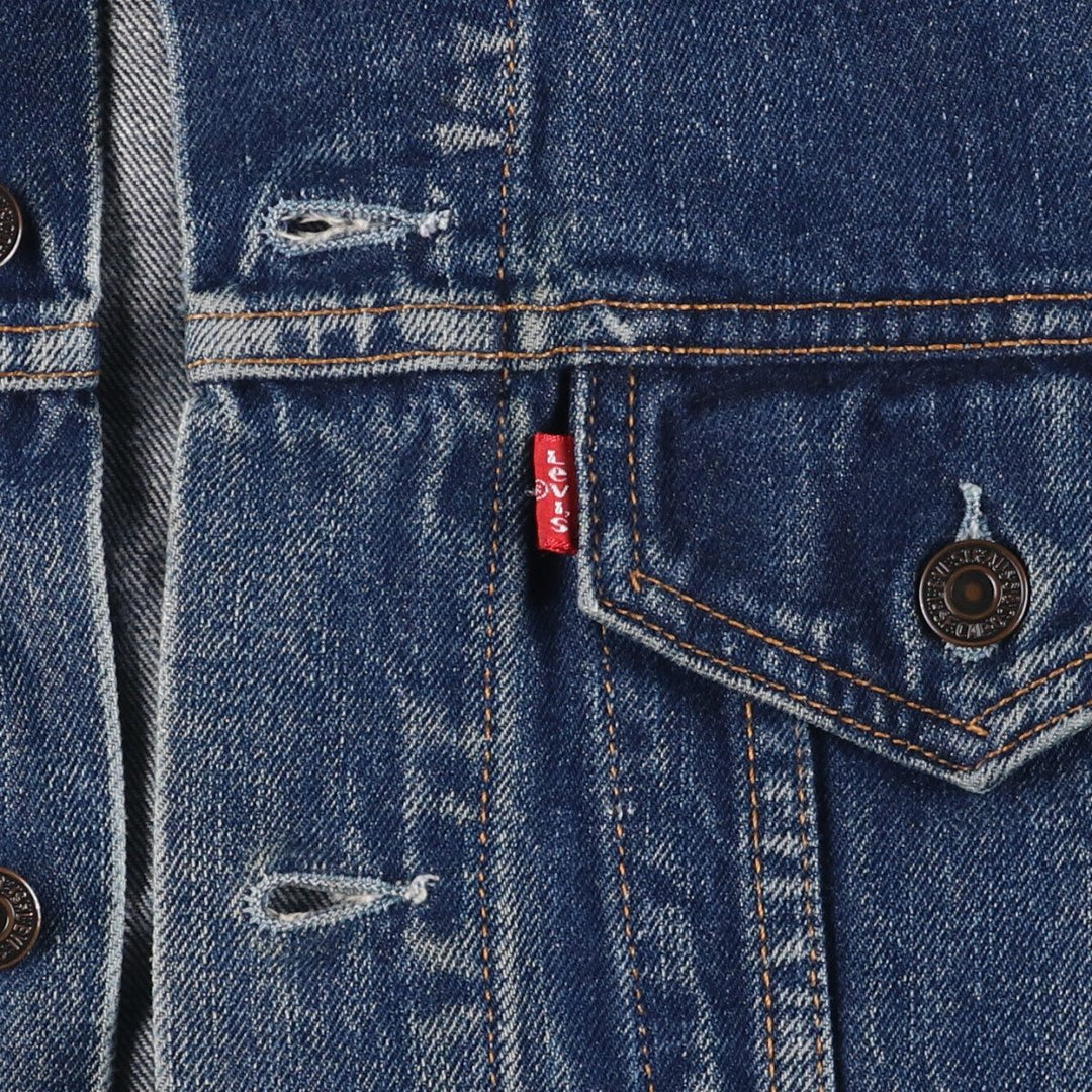 90'S Levi's 70503-0419 Denim Jacket, Men's Size Medium, Vintage cotton blue type Vintage Second Hand