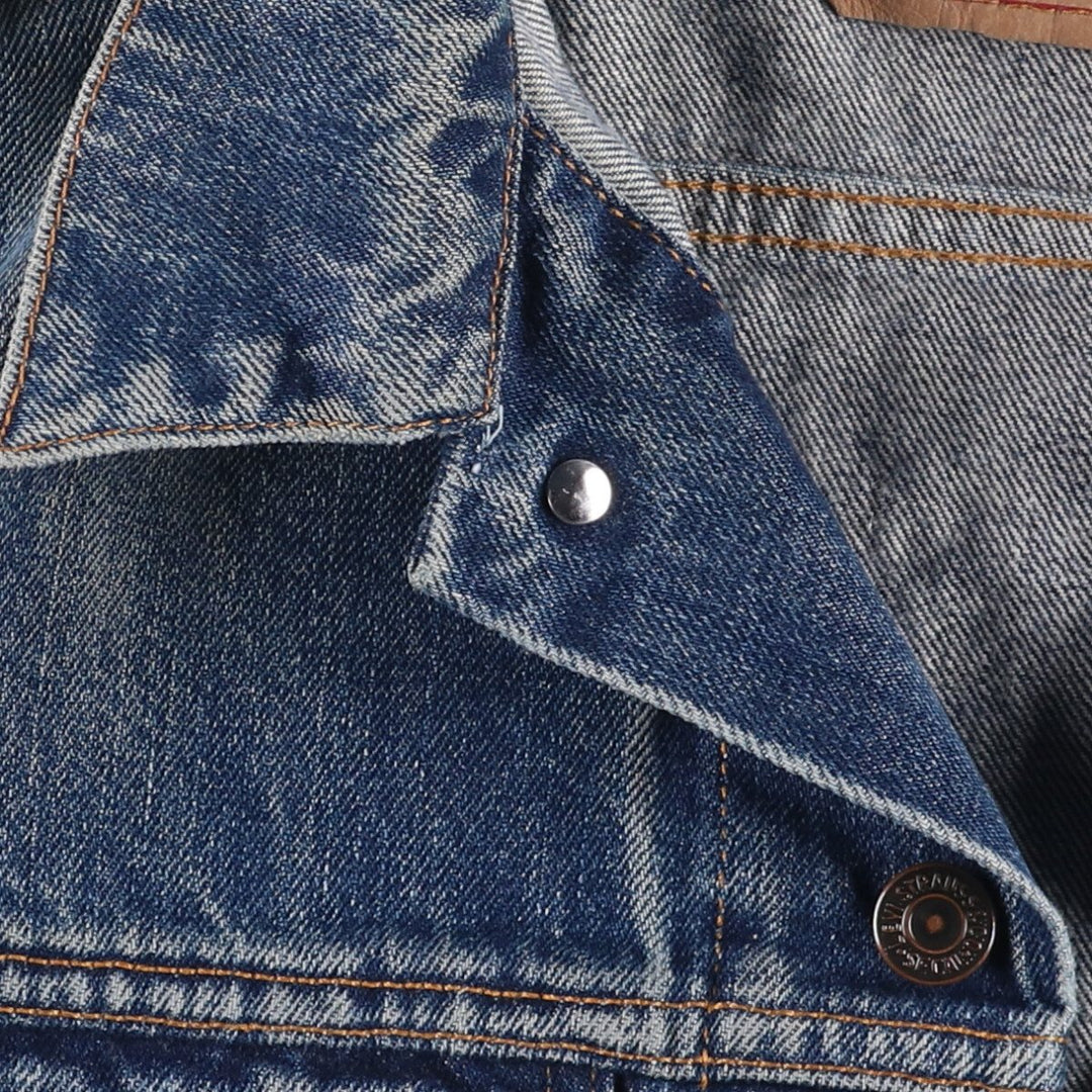 90'S Levi's 70503-0419 Denim Jacket, Men's Size Medium, Vintage cotton blue type Vintage Second Hand