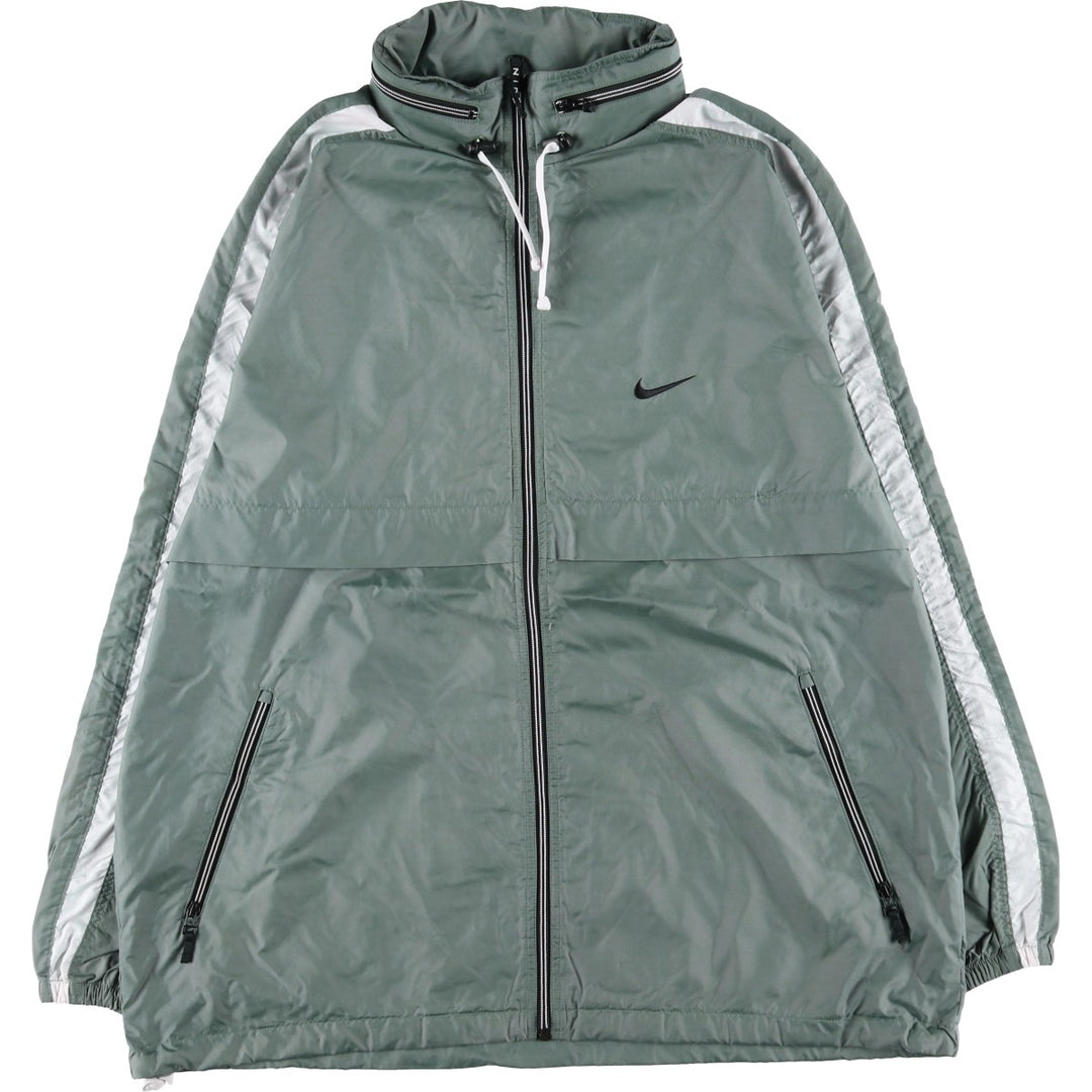 90'S Nike NIKE Nylon Jacket Men's XL Size Vintage Nylon Khaki type Vintage Second Hand