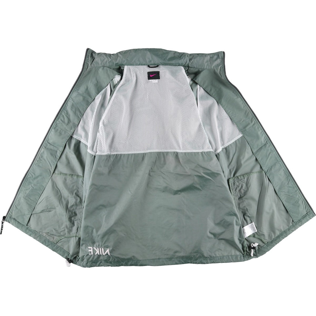 90'S Nike NIKE Nylon Jacket Men's XL Size Vintage Nylon Khaki type Vintage Second Hand