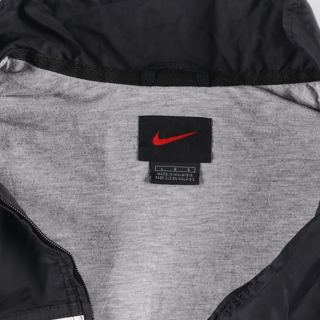 90'S Nike NIKE Nylon Jacket Men's Size L Vintage Nylon black type Vintage Second Hand