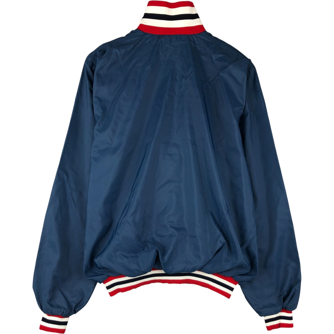 Vintage 90'S Champion College Triple Print Anorak Jacket, Made in USA, Men's XL Nylon navy blue type Vintage Second Hand