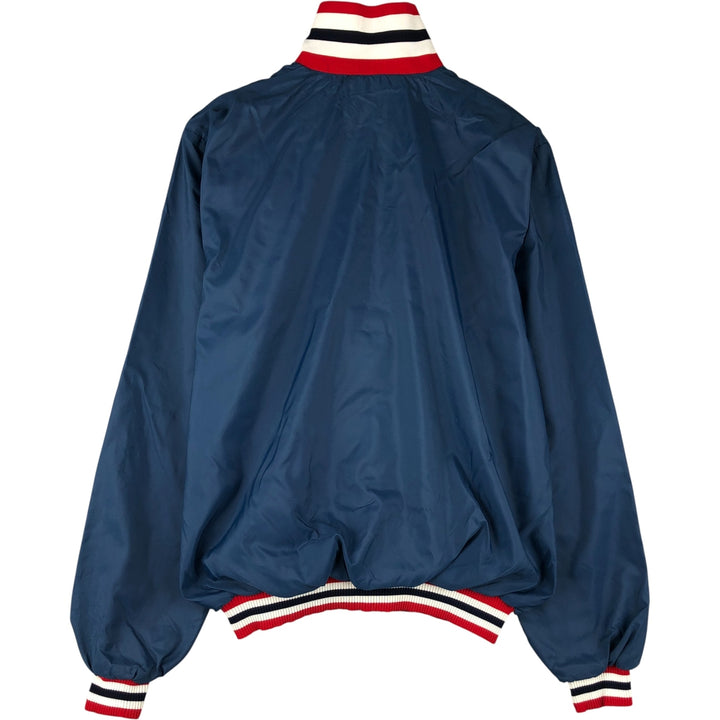 Vintage 90'S Champion College Triple Print Anorak Jacket, Made in USA, Men's XL Nylon navy blue type Vintage Second Hand