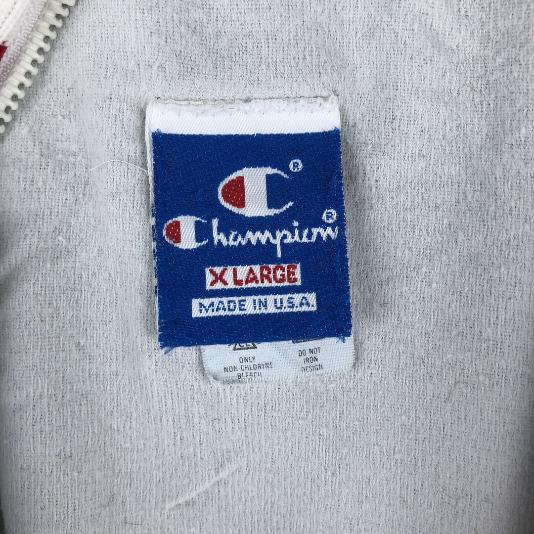 Vintage 90'S Champion College Triple Print Anorak Jacket, Made in USA, Men's XL Nylon navy blue type Vintage Second Hand