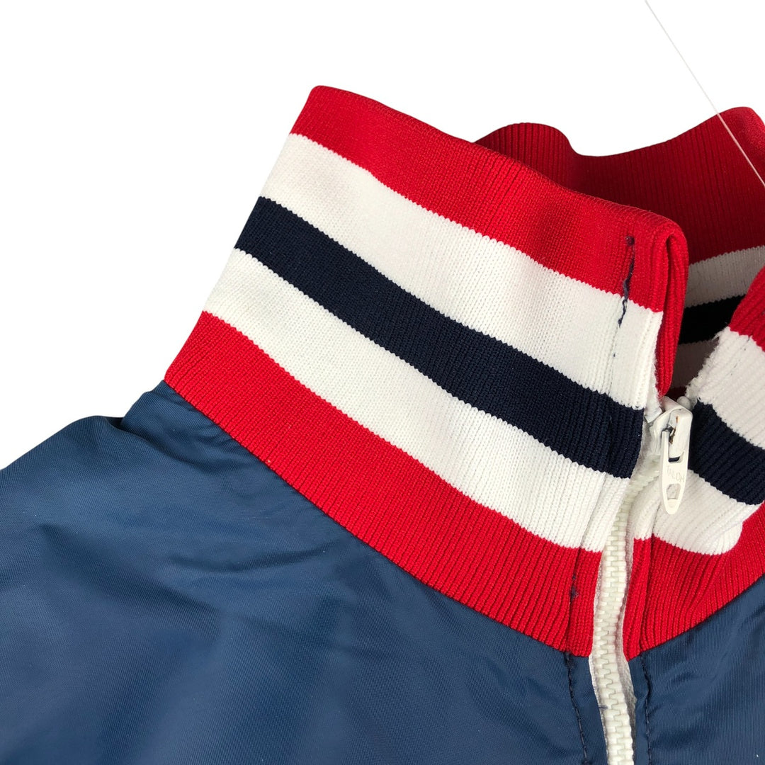 Vintage 90'S Champion College Triple Print Anorak Jacket, Made in USA, Men's XL Nylon navy blue type Vintage Second Hand