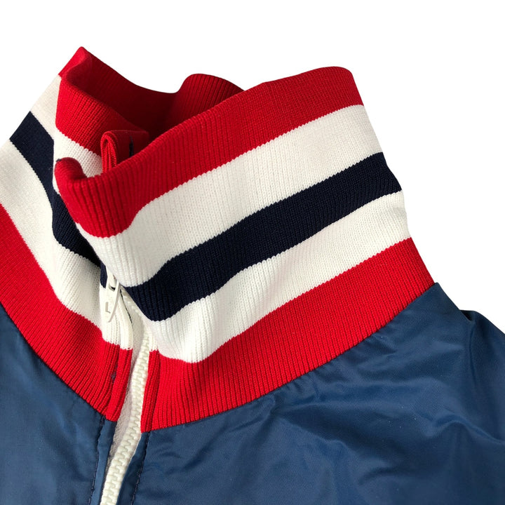 Vintage 90'S Champion College Triple Print Anorak Jacket, Made in USA, Men's XL Nylon navy blue type Vintage Second Hand