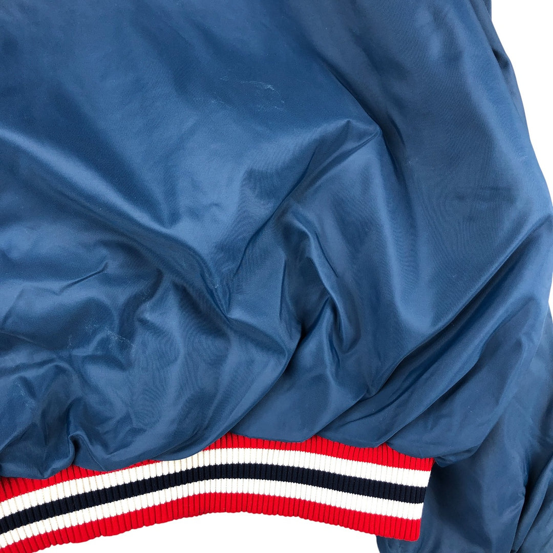 Vintage 90'S Champion College Triple Print Anorak Jacket, Made in USA, Men's XL Nylon navy blue type Vintage Second Hand