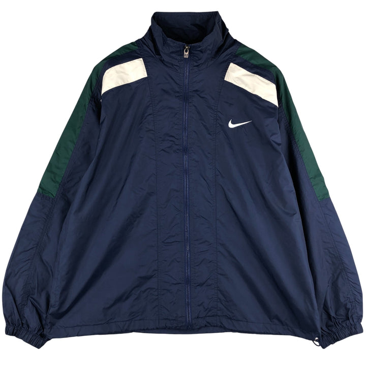 90'S Nike NIKE Nylon Jacket Men's Size L Vintage Nylon navy blue type Vintage Second Hand