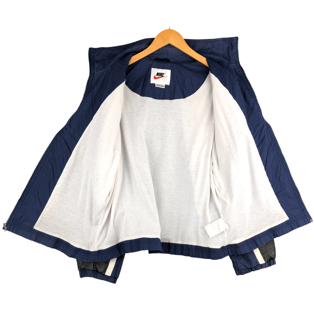 90'S Nike NIKE Nylon Jacket Men's Size L Vintage Nylon navy blue type Vintage Second Hand