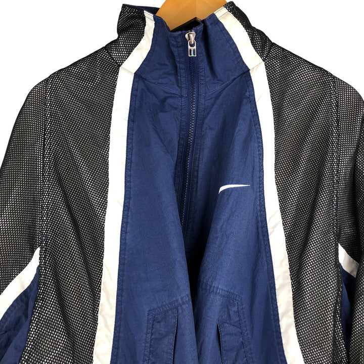 90'S Nike NIKE Nylon Jacket Men's Size L Vintage Nylon navy blue type Vintage Second Hand