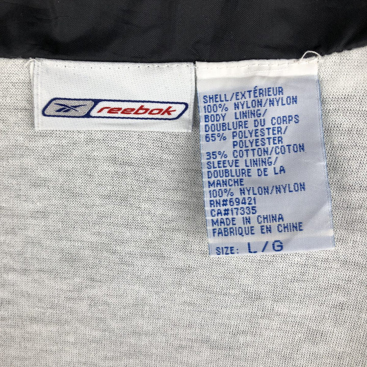 00s~ Reebok nylon jacket, men's size L Nylon gray type Vintage Second Hand