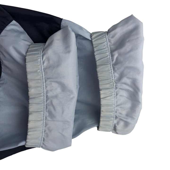 Vintage 1980'S adidas Trefoil logo half-zip warm-up pullover, men's size L unclear Blue type light blue Vintage Second Hand