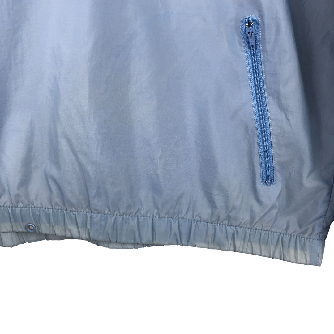 Vintage 1980'S adidas Trefoil logo half-zip warm-up pullover, men's size L unclear Blue type light blue Vintage Second Hand