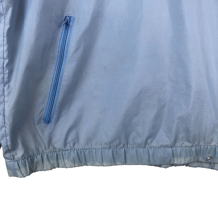 Vintage 1980'S adidas Trefoil logo half-zip warm-up pullover, men's size L unclear Blue type light blue Vintage Second Hand