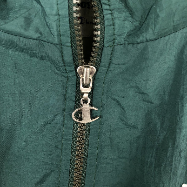 Champion Notre Dame University Nylon Jacket, Men's Size L Nylon green type Vintage Second Hand