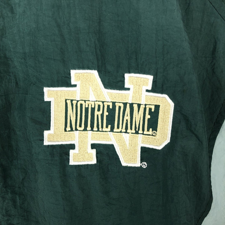 Champion Notre Dame University Nylon Jacket, Men's Size L Nylon green type Vintage Second Hand