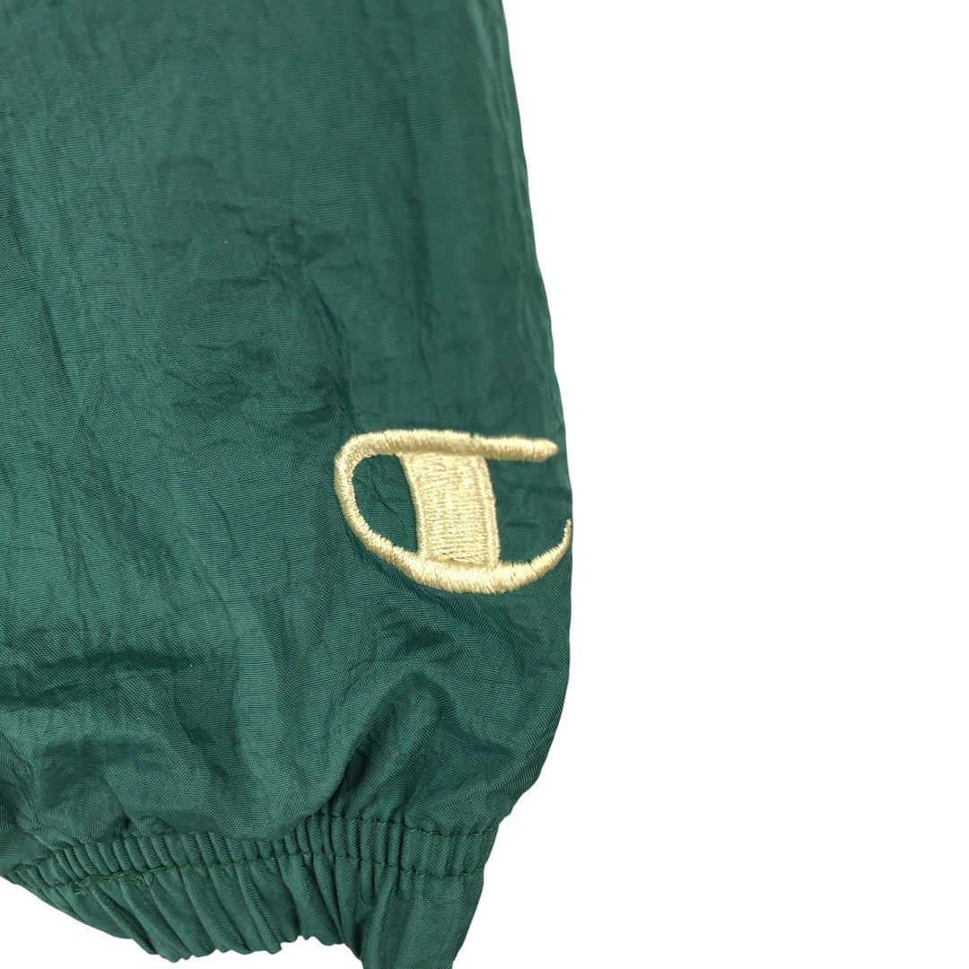 Champion Notre Dame University Nylon Jacket, Men's Size L Nylon green type Vintage Second Hand