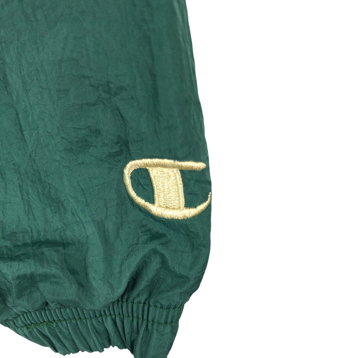 Champion Notre Dame University Nylon Jacket, Men's Size L Nylon green type Vintage Second Hand