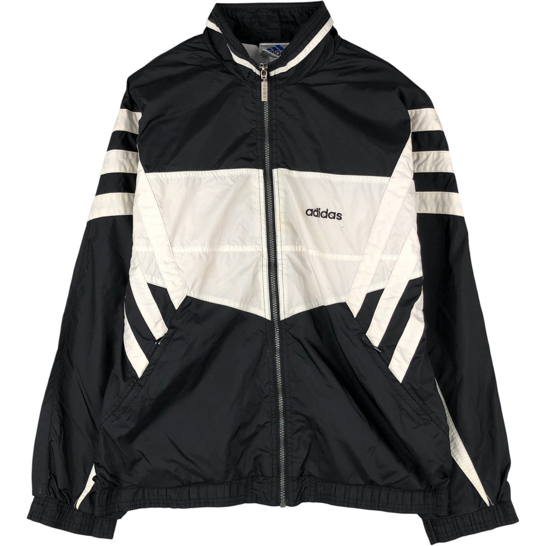 90'S Adidas Windbreaker Men's M Size Vintage unclear black type Vintage Second Hand