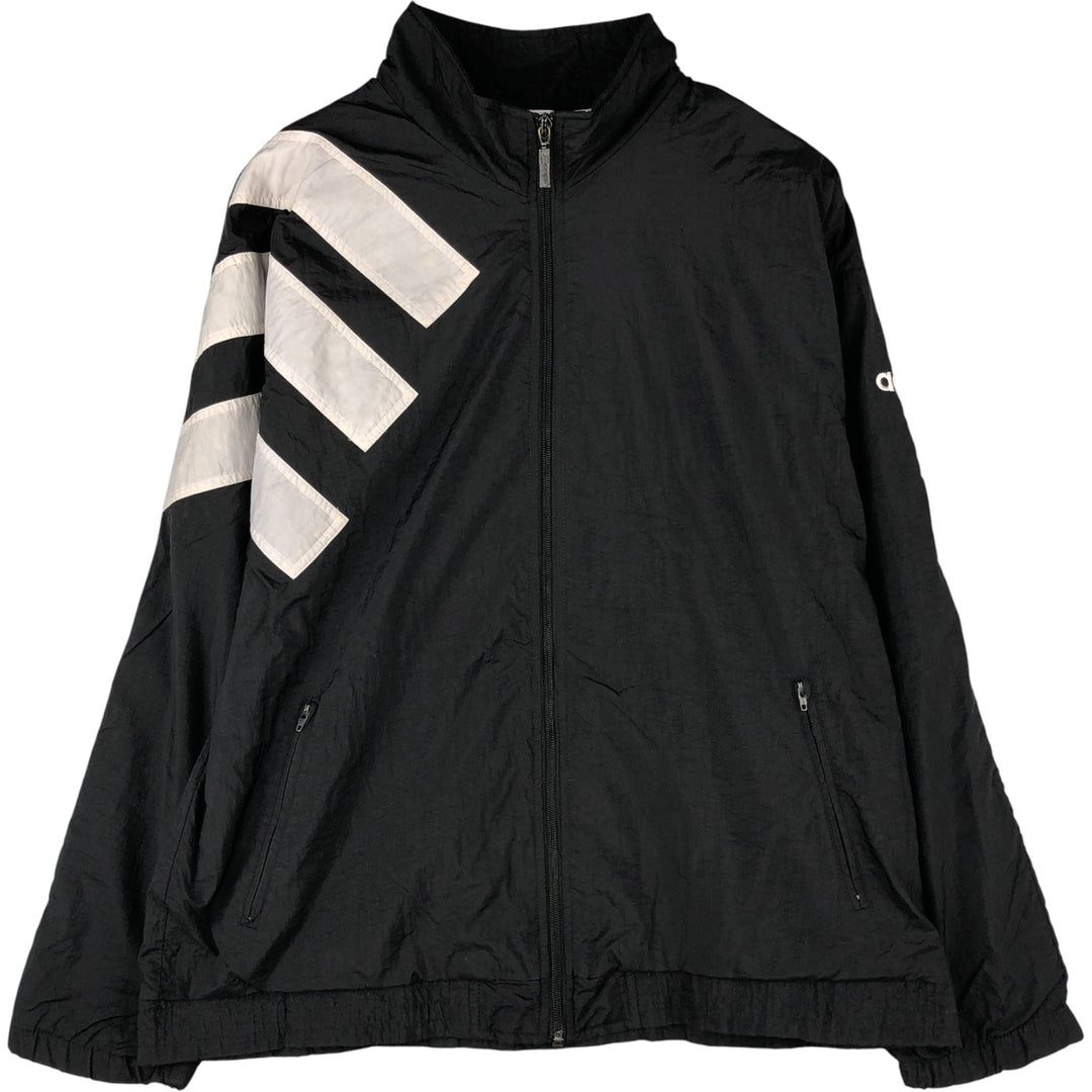 Vintage 80s-90'S Adidas nylon jacket, men's size M Nylon black type Vintage Second Hand