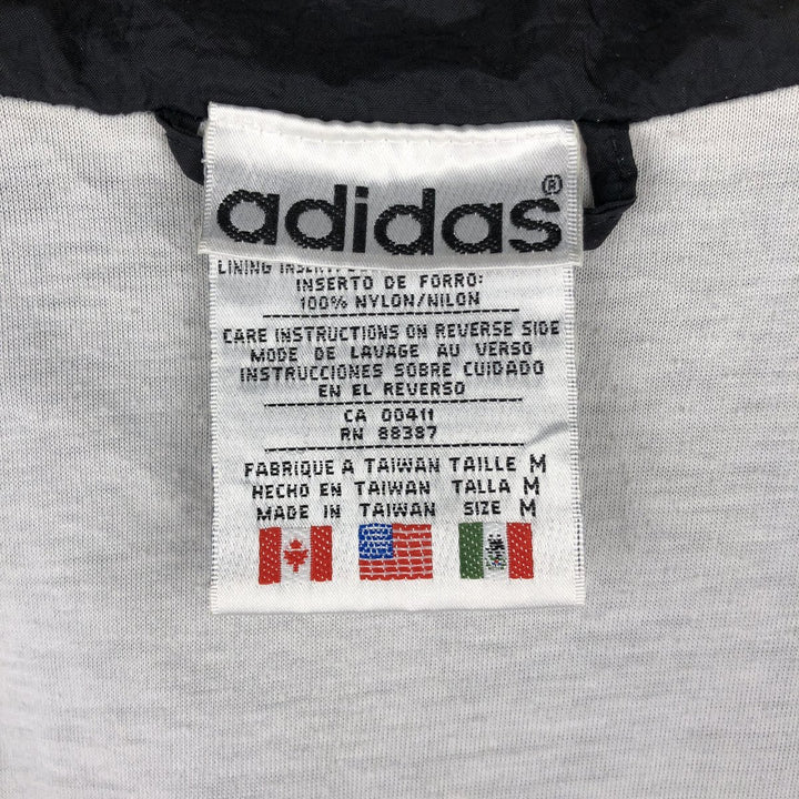 Vintage 80s-90'S Adidas nylon jacket, men's size M Nylon black type Vintage Second Hand