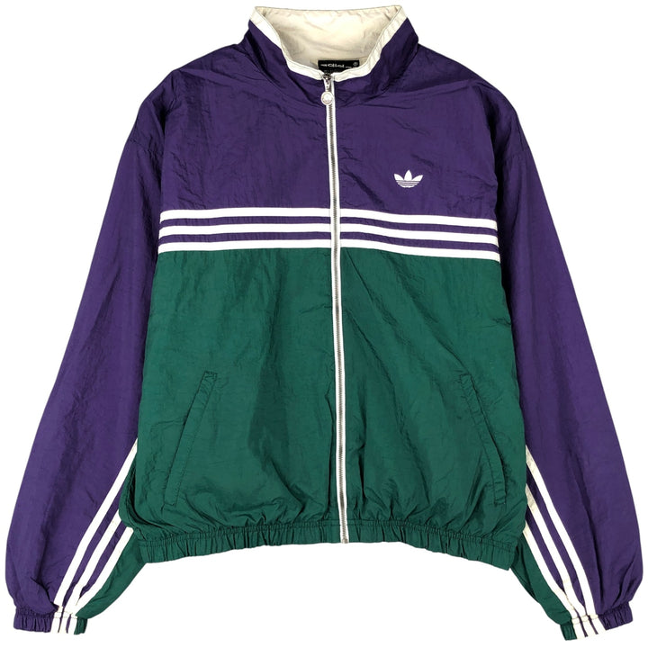 Vintage 80s-90'S Adidas Trefoil Logo Nylon Jacket, Men's Size Medium Nylon green type Vintage Second Hand