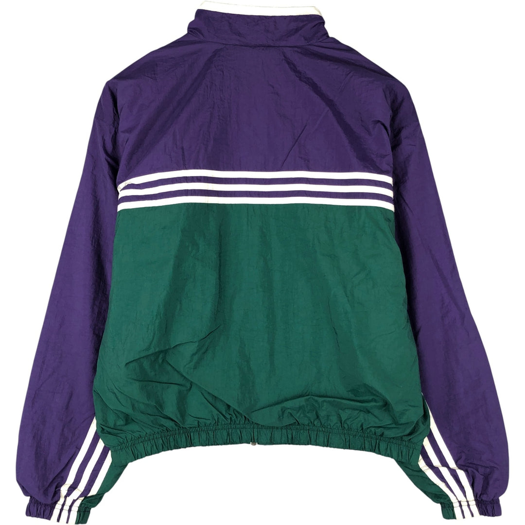 Vintage 80s-90'S Adidas Trefoil Logo Nylon Jacket, Men's Size Medium Nylon green type Vintage Second Hand