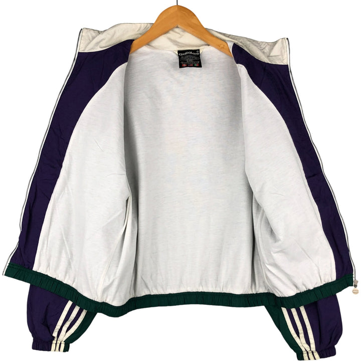 Vintage 80s-90'S Adidas Trefoil Logo Nylon Jacket, Men's Size Medium Nylon green type Vintage Second Hand