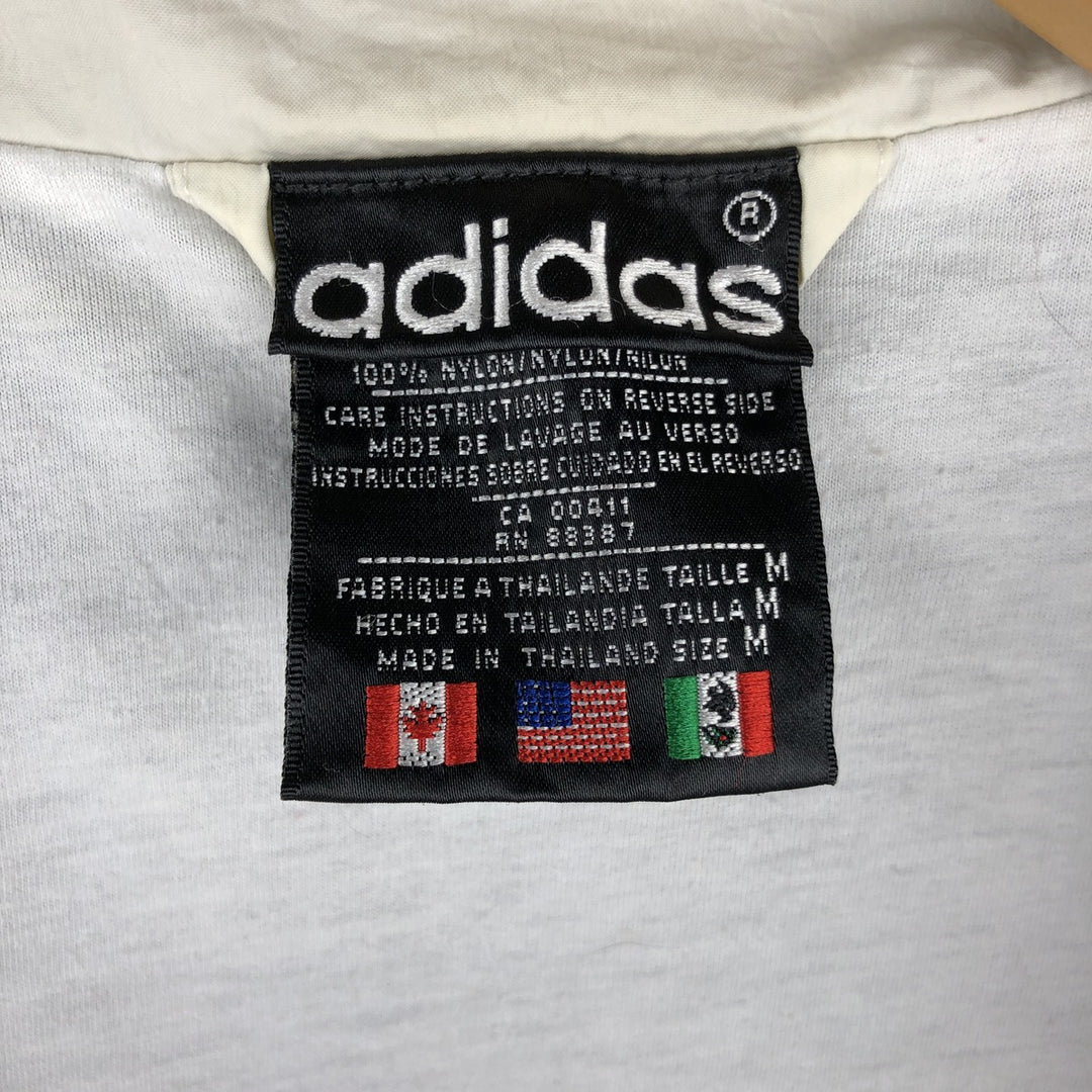 Vintage 80s-90'S Adidas Trefoil Logo Nylon Jacket, Men's Size Medium Nylon green type Vintage Second Hand