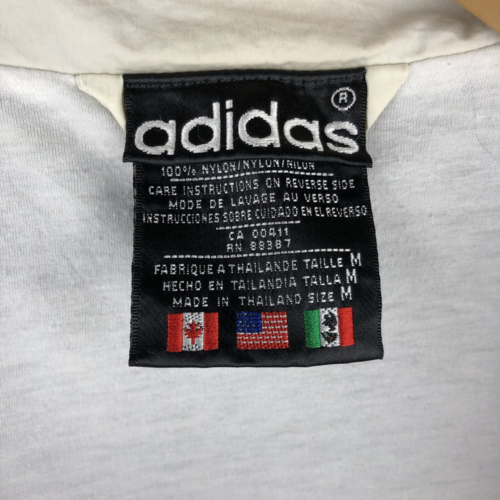 Vintage 80s-90'S Adidas Trefoil Logo Nylon Jacket, Men's Size Medium Nylon green type Vintage Second Hand