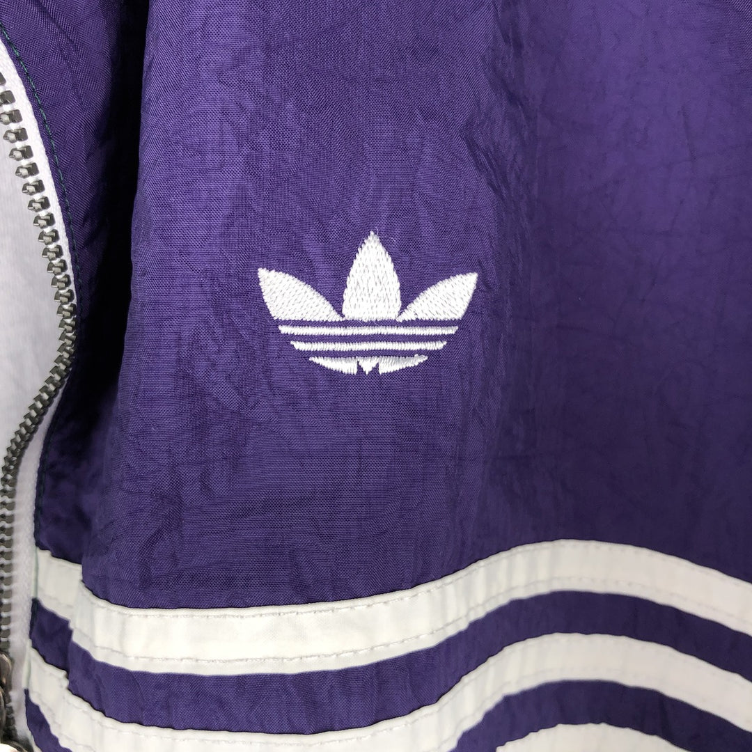 Vintage 80s-90'S Adidas Trefoil Logo Nylon Jacket, Men's Size Medium Nylon green type Vintage Second Hand