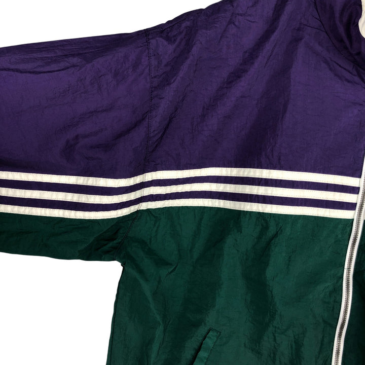 Vintage 80s-90'S Adidas Trefoil Logo Nylon Jacket, Men's Size Medium Nylon green type Vintage Second Hand