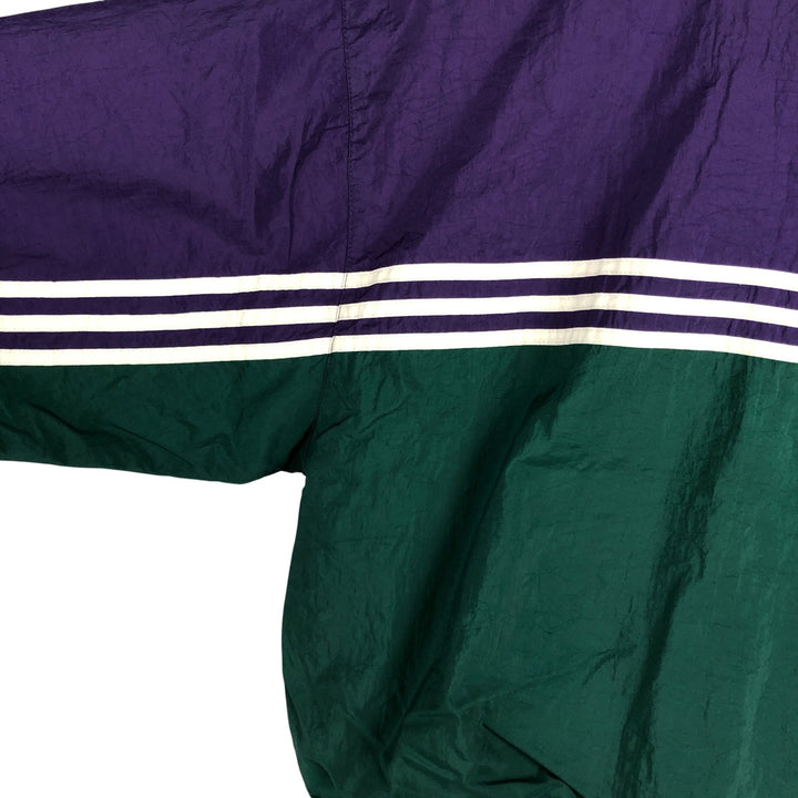 Vintage 80s-90'S Adidas Trefoil Logo Nylon Jacket, Men's Size Medium Nylon green type Vintage Second Hand