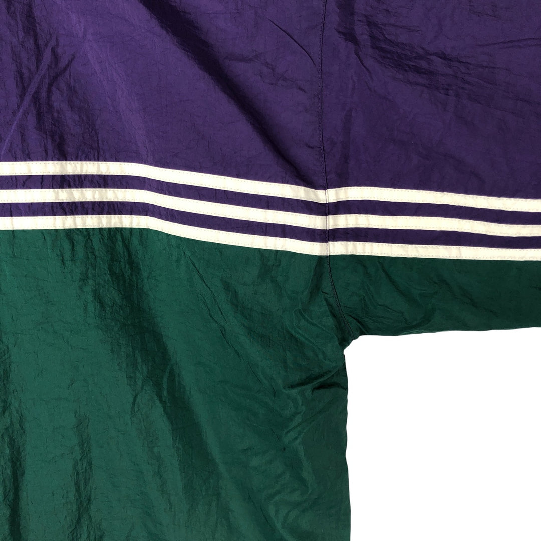 Vintage 80s-90'S Adidas Trefoil Logo Nylon Jacket, Men's Size Medium Nylon green type Vintage Second Hand