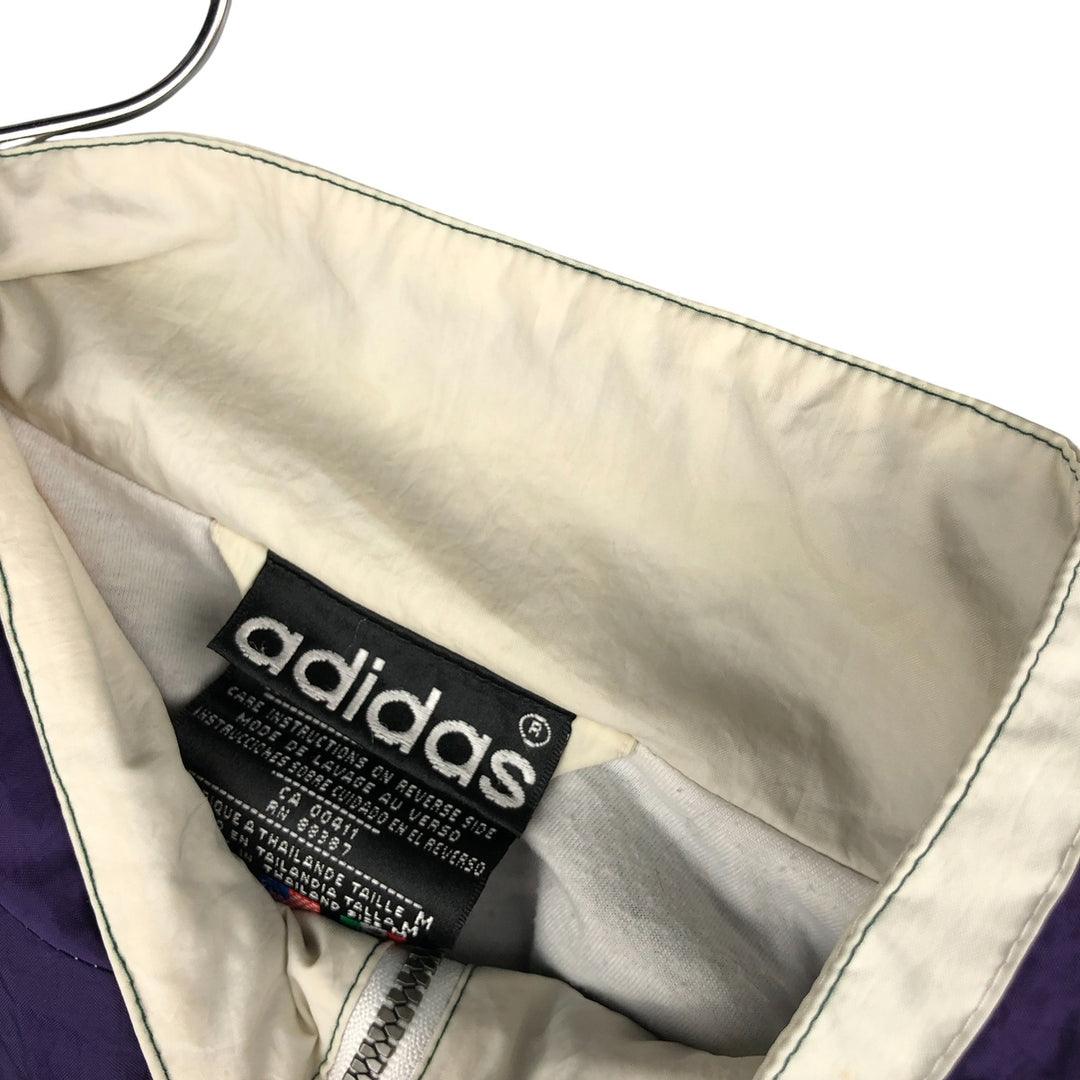 Vintage 80s-90'S Adidas Trefoil Logo Nylon Jacket, Men's Size Medium Nylon green type Vintage Second Hand