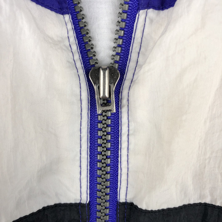 Vintage 90'S Adidas windbreaker with back logo, size L, men's unclear blue type Vintage Second Hand