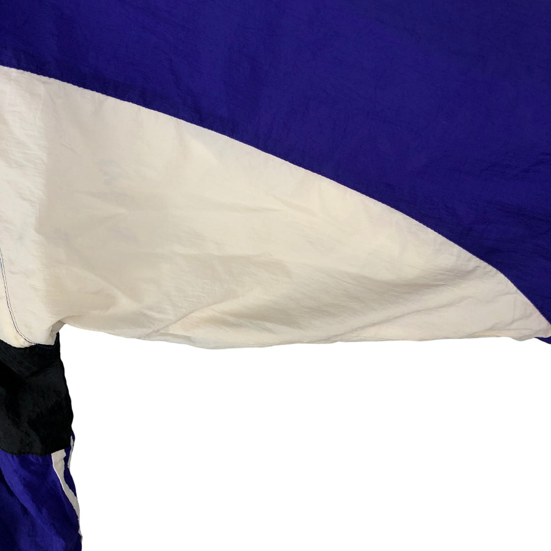 Vintage 90'S Adidas windbreaker with back logo, size L, men's unclear blue type Vintage Second Hand