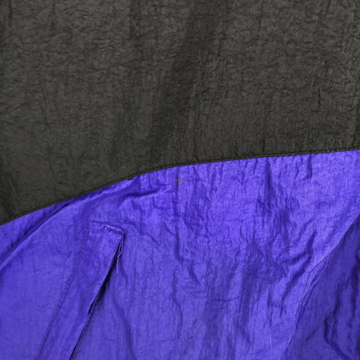 Vintage 90'S Adidas windbreaker with back logo, size L, men's unclear blue type Vintage Second Hand