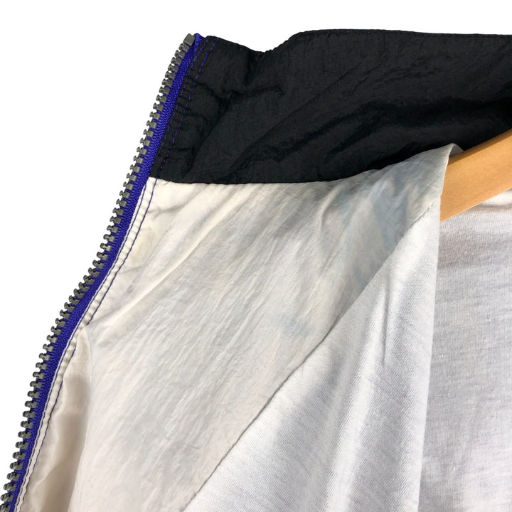 Vintage 90'S Adidas windbreaker with back logo, size L, men's unclear blue type Vintage Second Hand