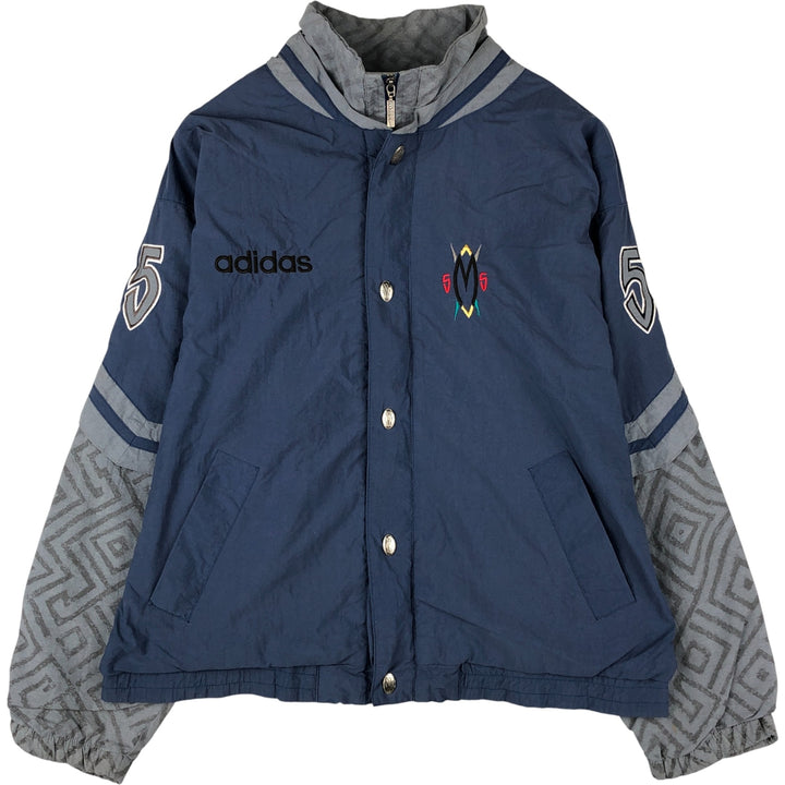 Vintage 1990'S Adidas Mutombo Dikembe Mutombo nylon jacket, men's size L Nylon navy blue type Vintage Second Hand
