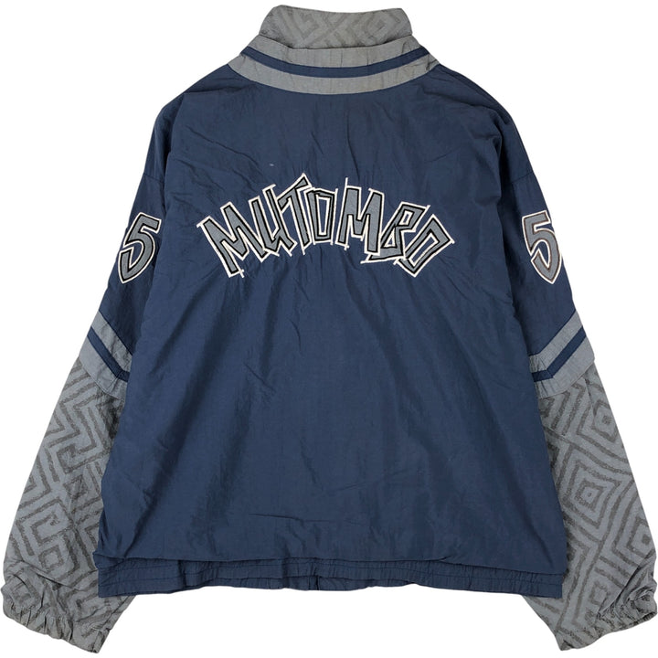 Vintage 1990'S Adidas Mutombo Dikembe Mutombo nylon jacket, men's size L Nylon navy blue type Vintage Second Hand