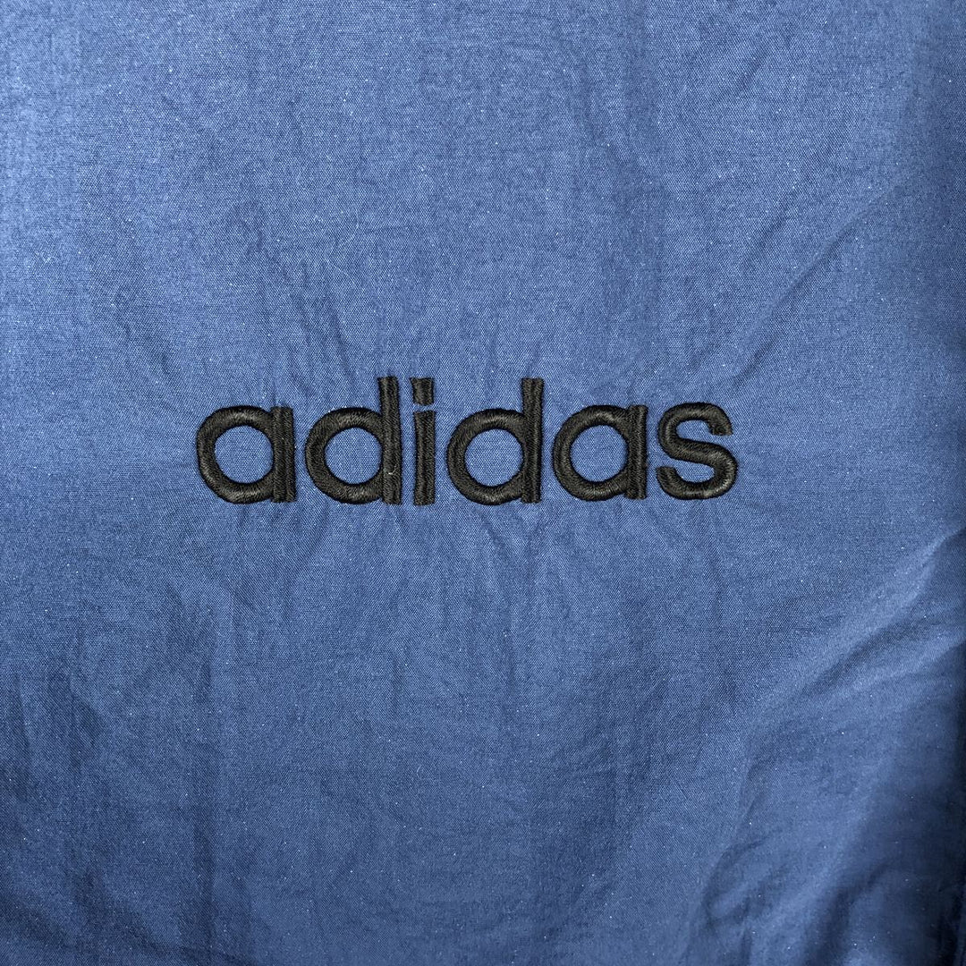 Vintage 1990'S Adidas Mutombo Dikembe Mutombo nylon jacket, men's size L Nylon navy blue type Vintage Second Hand