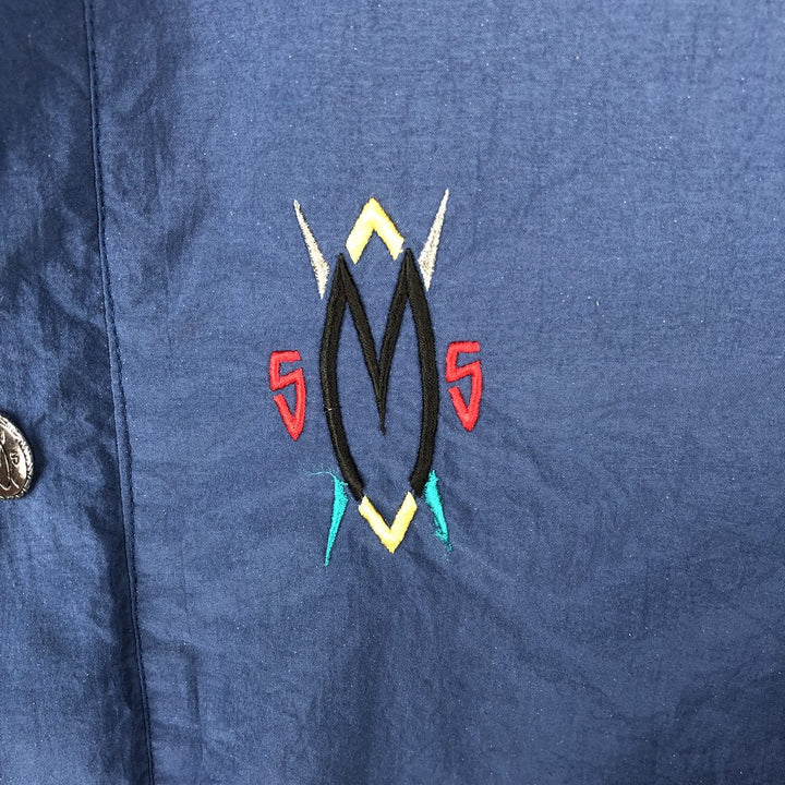 Vintage 1990'S Adidas Mutombo Dikembe Mutombo nylon jacket, men's size L Nylon navy blue type Vintage Second Hand