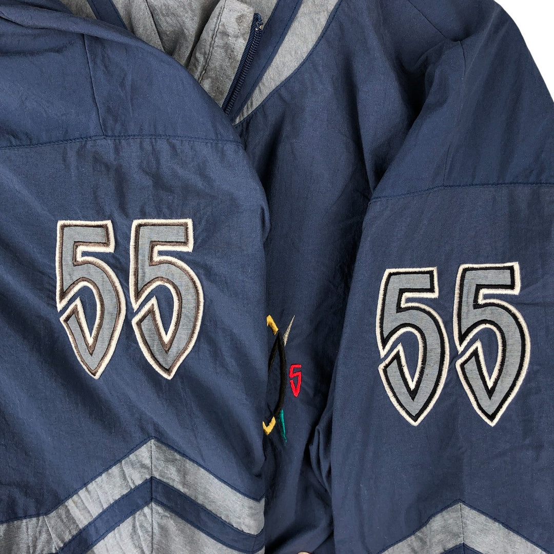 Vintage 1990'S Adidas Mutombo Dikembe Mutombo nylon jacket, men's size L Nylon navy blue type Vintage Second Hand
