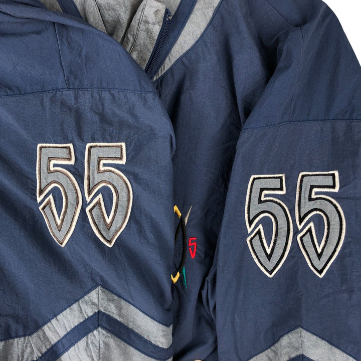 Vintage 1990'S Adidas Mutombo Dikembe Mutombo nylon jacket, men's size L Nylon navy blue type Vintage Second Hand