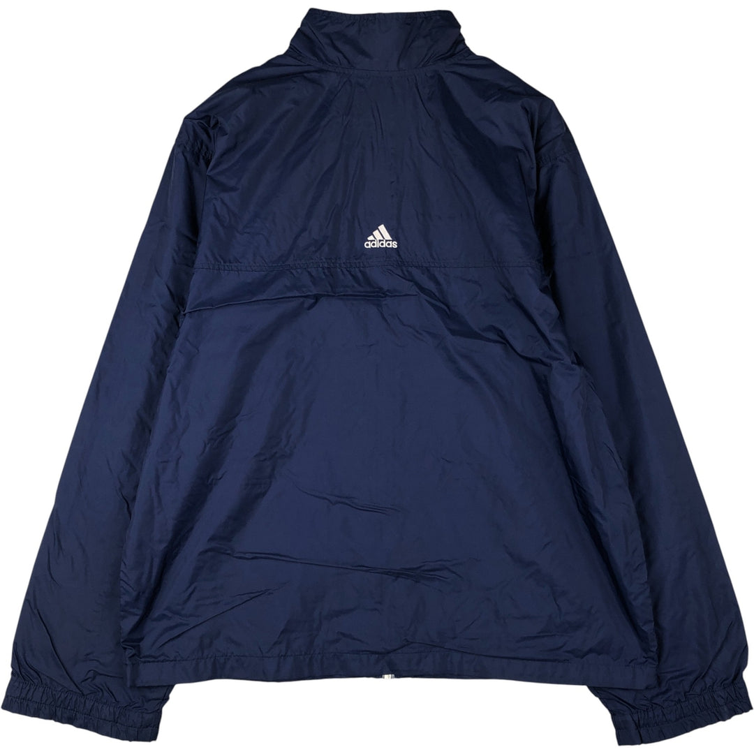 00'S Adidas nylon jacket, men's XL size Nylon navy blue type Vintage Second Hand