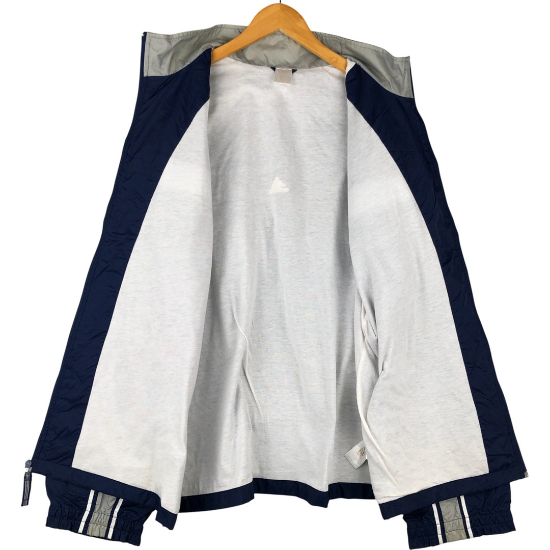 00'S Adidas nylon jacket, men's XL size Nylon navy blue type Vintage Second Hand