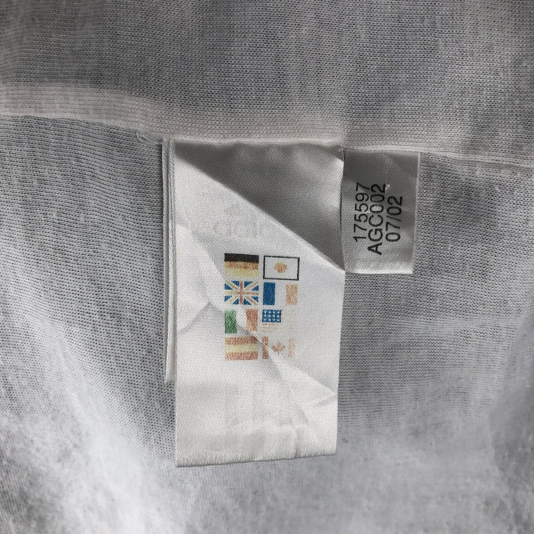 00'S Adidas nylon jacket, men's XL size Nylon navy blue type Vintage Second Hand